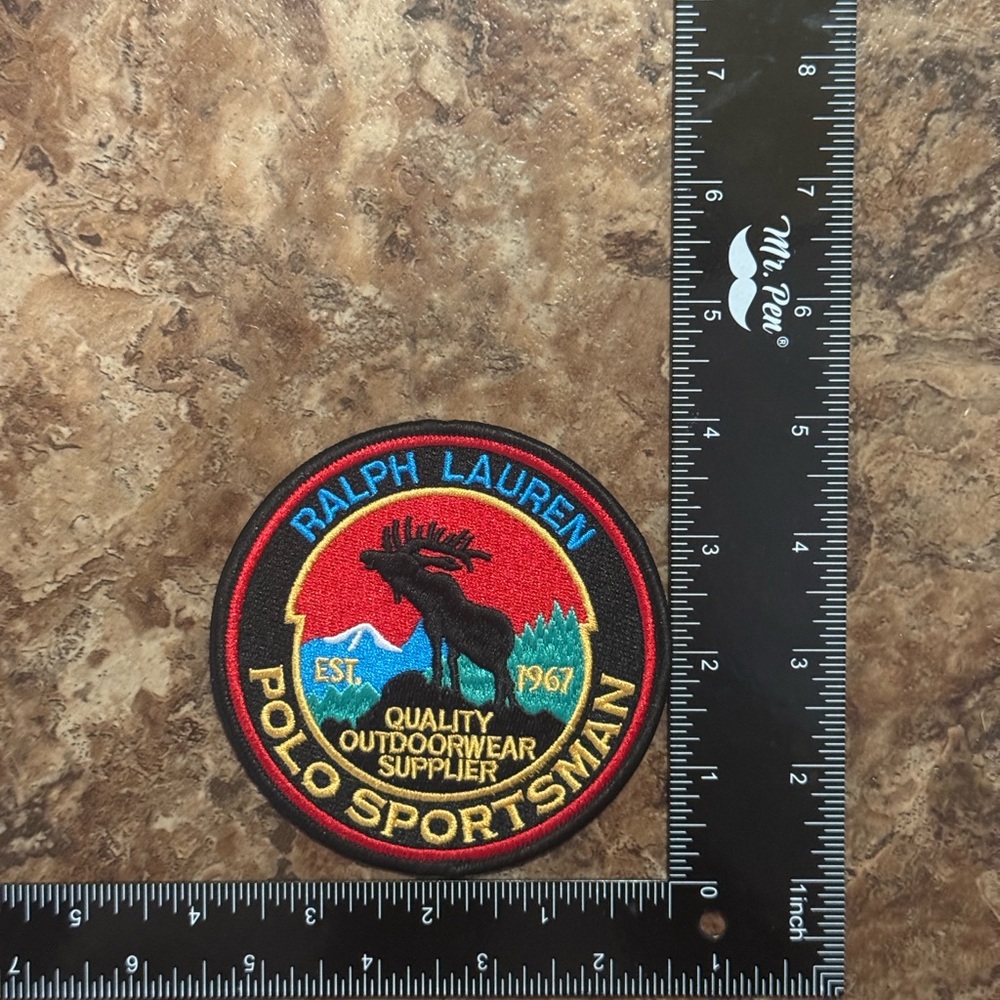 Ralph Lauren Polo Sportsman Patch with Red and Blue